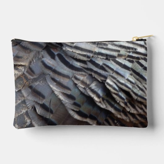 Wild Turkey Feathers II Abstract Natuur Design Etui (Achterkant)