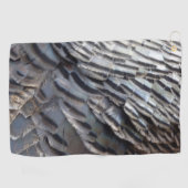Wild Turkey Feathers II Abstract Natuur Design Golfhanddoek (Horizontaal)