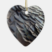 Wild Turkey Feathers II Abstract Natuur Design Keramisch Ornament (Rechts)