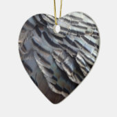 Wild Turkey Feathers II Abstract Natuur Design Keramisch Ornament (Links)