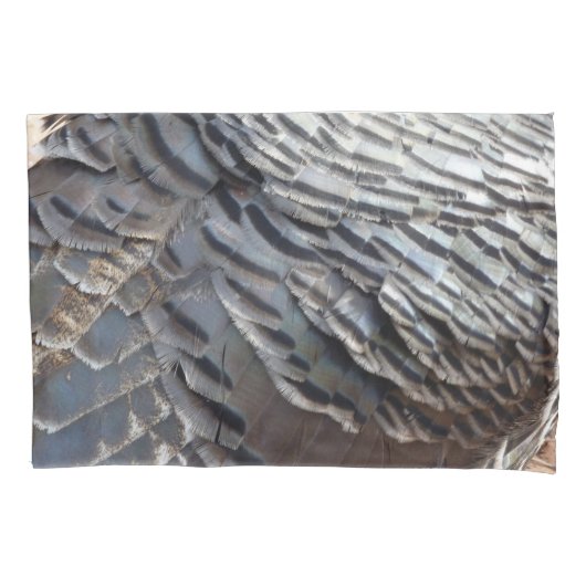 Wild Turkey Feathers II Abstract Natuur Design Kussensloop (Voorkant)