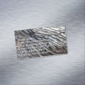Wild Turkey Feathers II Abstract Natuur Design Magnetisch Visitekaartje (Voorbeeld)