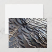 Wild Turkey Feathers II Abstract Natuur Design Notitiekaartje (Voorkant / Achterkant)