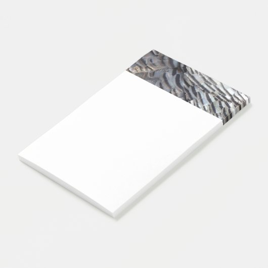 Wild Turkey Feathers II Abstract Natuur Design Post-it® Notes (Schuin)