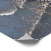 Wild Turkey Feathers II Abstract Natuur Design Poster (Hoek)