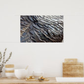 Wild Turkey Feathers II Abstract Natuur Design Poster (Keuken)
