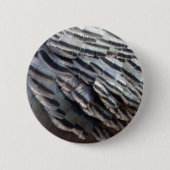 Wild Turkey Feathers II Abstract Natuur Design Ronde Button 5,7 Cm (Voorkant)