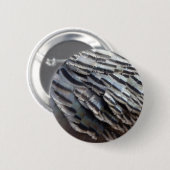 Wild Turkey Feathers II Abstract Natuur Design Ronde Button 5,7 Cm (Voorkant /achterkant)