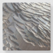 Wild Turkey Feathers II Abstract Natuur Design Stenen Onderzetter (Voorkant)