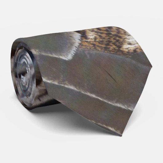 Wild Turkey Feathers II Abstract Natuur Design Stropdas (Opgerold)
