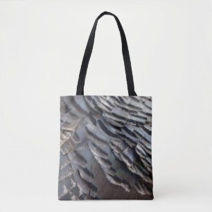 Wild Turkey Feathers II Abstract Natuur Design Tote Bag
