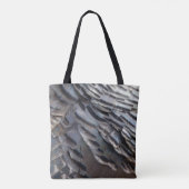 Wild Turkey Feathers II Abstract Natuur Design Tote Bag (Achterkant)