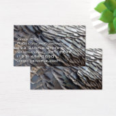 Wild Turkey Feathers II Abstract Natuur Design Visitekaartje (Bureau)