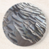 Wild Turkey Feathers II Abstract Natuur Design Zandsteen Onderzetter (Voorkant)