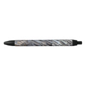 Wild Turkey Feathers II Abstract Natuur Design Zwarte Inkt Pen (Voorkant)