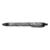 Wild Turkey Feathers II Abstract Natuur Design Zwarte Inkt Pen (Bodem)