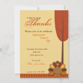 Wild Turkey Forest Invitation Kaart (Achterkant)