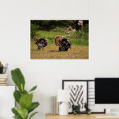 Wild Turkey Gobblers Poster (Thuiskantoor)