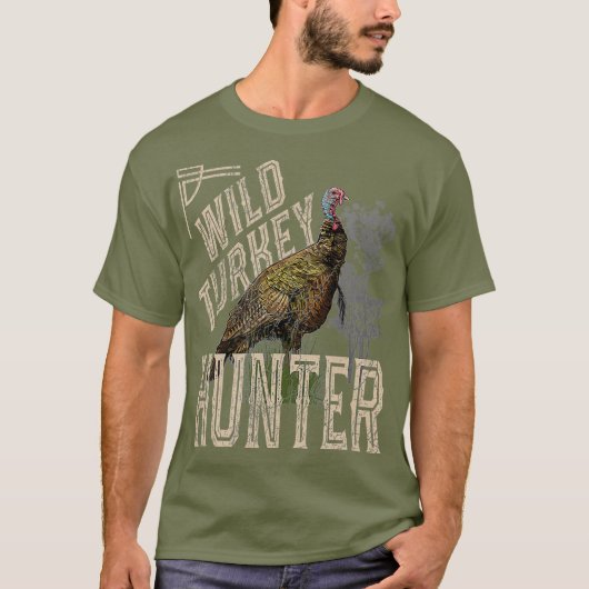 Wild Turkey Hunter  look T-shirt (Voorkant)