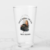 Wild Turkey Hunting Spring Season Gobbler Glas (Achterkant)