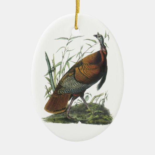 Wild Turkey, John Audubon Keramisch Ornament (Voorkant)