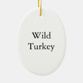 Wild Turkey, John Audubon Keramisch Ornament (Achterkant)