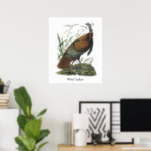 Wild Turkey, John Audubon Poster (Thuiskantoor)