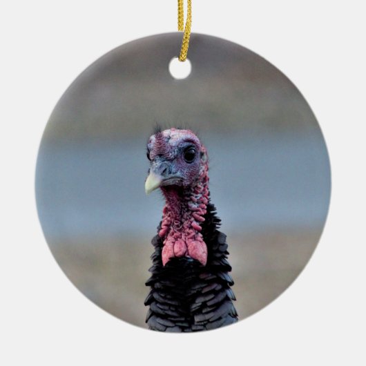 Wild Turkey Keramisch Ornament (Voorkant)