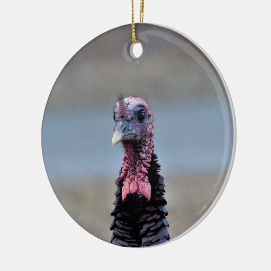 Wild Turkey Keramisch Ornament (Links)
