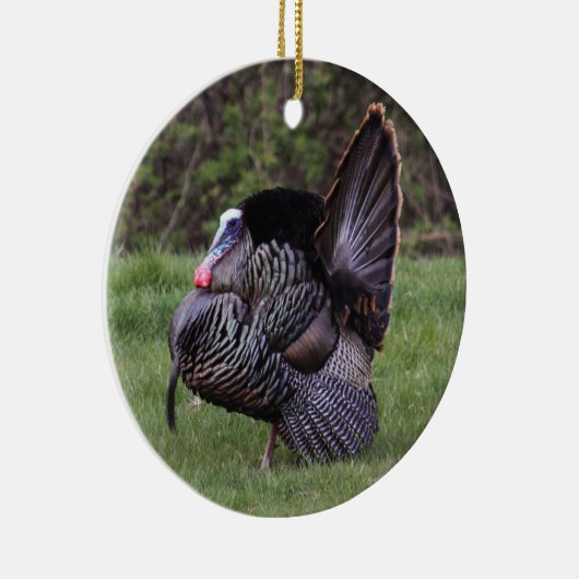 Wild Turkey Keramisch Ornament (Rechts)
