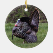 Wild Turkey Keramisch Ornament (Achterkant)