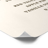 Wild Turkey | Menu Thanksgiving Poster (Hoek)