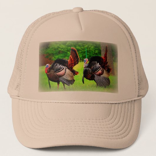 Wild Turkey Pet, vrachtwagenhoed, geschenken, jage Trucker Pet (Voorkant)