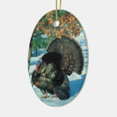 Wild Turkey Photo Holiday Decorations kerst Keramisch Ornament (Links)