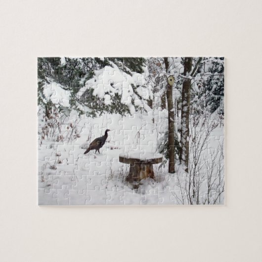 Wild Turkey Puzzle Legpuzzel (Horizontaal)