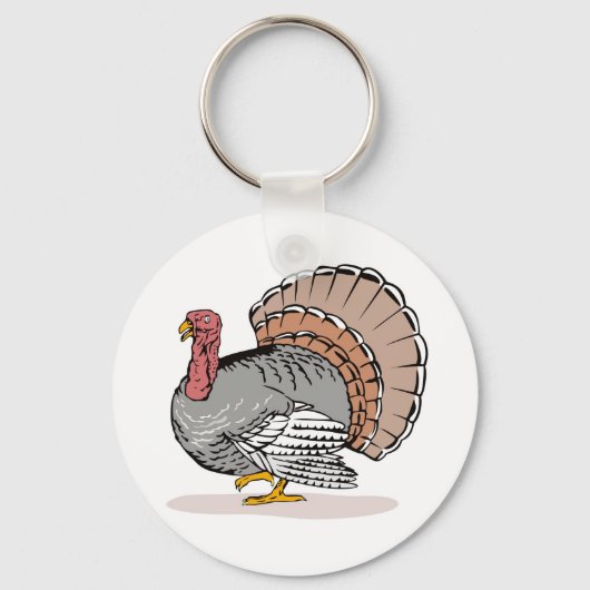 wild turkey sleutelhanger (Voorkant)