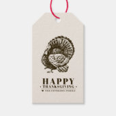 Wild Turkey | THANKSGIVING Cadeaulabel (Voorkant)