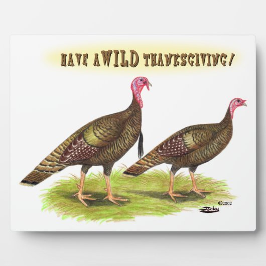 Wild Turkey Thanksgiving Fotoplaat (Voorkant)