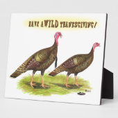 Wild Turkey Thanksgiving Fotoplaat (Zijkant)