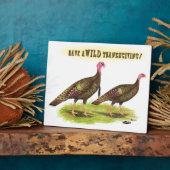 Wild Turkey Thanksgiving Fotoplaat (Zijkant)