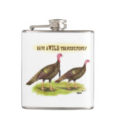 Wild Turkey Thanksgiving Heupfles (Voorkant)