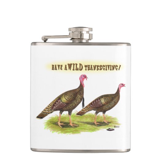 Wild Turkey Thanksgiving Heupfles (Voorkant)