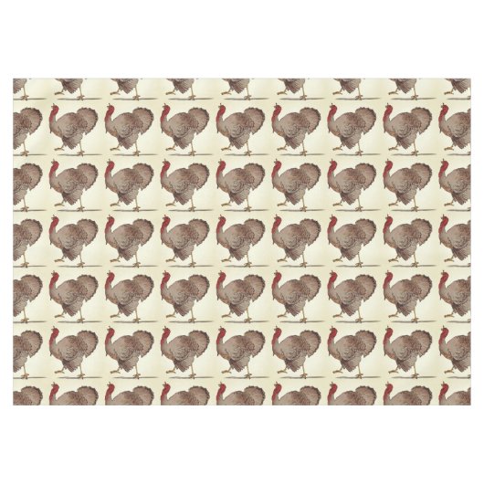 Wild Turkey Thanksgiving Tafelkleed (Voorkant (Horizontaal))