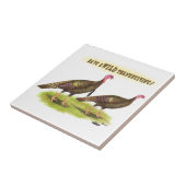 Wild Turkey Thanksgiving Tegeltje (Zijkant)