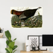 Wild Turkey The Birds of America by James Audubon Poster (Thuiskantoor)