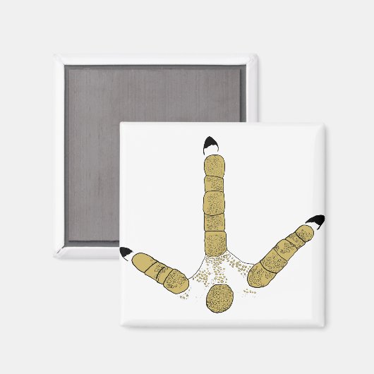 Wild Turkey Track Magneet (Voorkant / Achterkant)