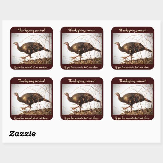 Wild Turkey Vegetarian Sticker (Vel)