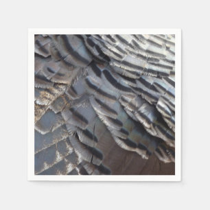 Wild Turkey-veren II Abstracte Natuurontwerp Servet
