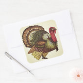 Wild Turkije Happy Thanksgiving Stickers (Envelop)