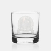 Wild Turkije Jacht Quote Camouflage Camo Whisky Glas (Achterkant)